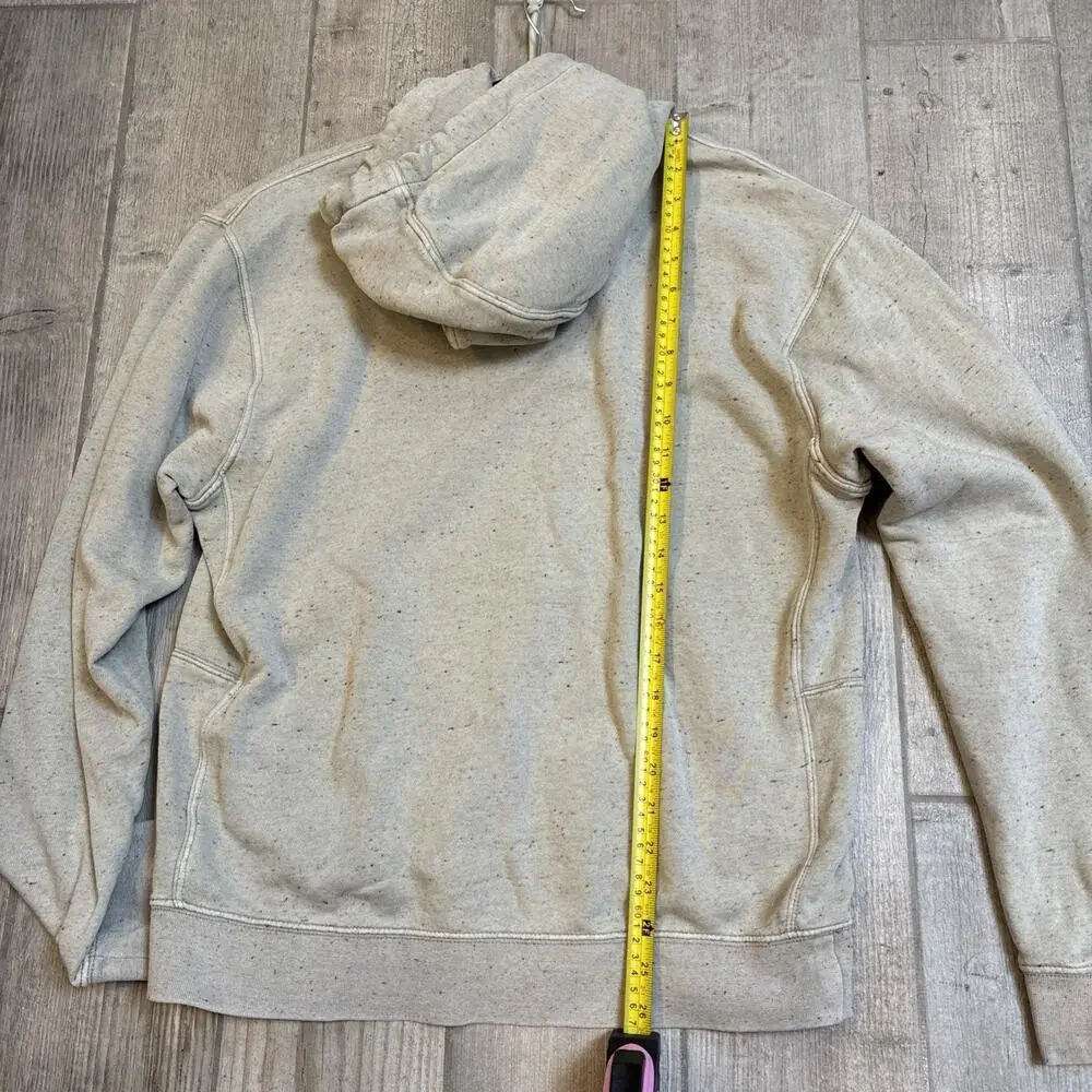 Nike Club Fleece Men’s Hoodie Small Beige Speckled Oatmeal Pullover Sweatshirt